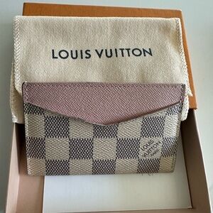 Louis Vuitton Classic Damier Azur Women's  card holder